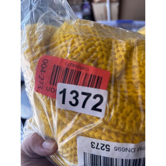 Chunky Knit Yellow Cropped Sweater With Long Sleeves For Women- S- SEE NOTE (137 - Picture 7 of 7